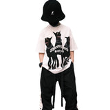 Kids Present Thoroughbred Doberman Dog Print T-Shirt Summer Purified Cotton Short Sleeve T-shirt Trendy T