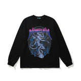Mens Fall Outfits Printed Men's and Women's Long Sleeves T-shirt Loose Casual Top Sweater