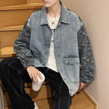 Jock Jacket Fall Jacket Men's Autumn and Winter Wild Men's Coat Casual Denim Coat Men's Clothing
