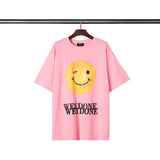 We11 Done T Shirts Smiley Face Printed Men 'S And Women 'S Casual Pure Cotton