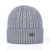 Mens Winter Hats Sleeve Cap Outdoor Twist Knit Cap Autumn and Winter