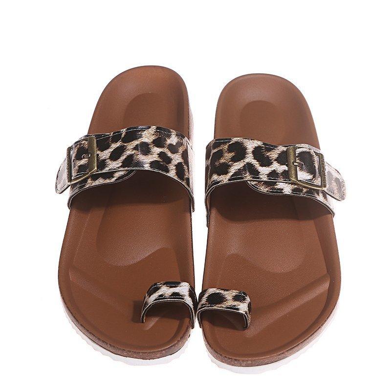 Women Open Toe Sandals Flats Summer Casual Flat Slippers