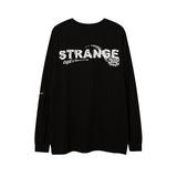 Mens Fall Outfits Autumn Portrait Graffiti Printing Long Sleeve T-shirt Men Oversize