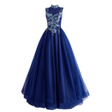 Women'S Evening Dress Ball Gown Princess Quinceanera Wedding Dresses Blue Bridal Evening Dress Host Engagement Dress Female