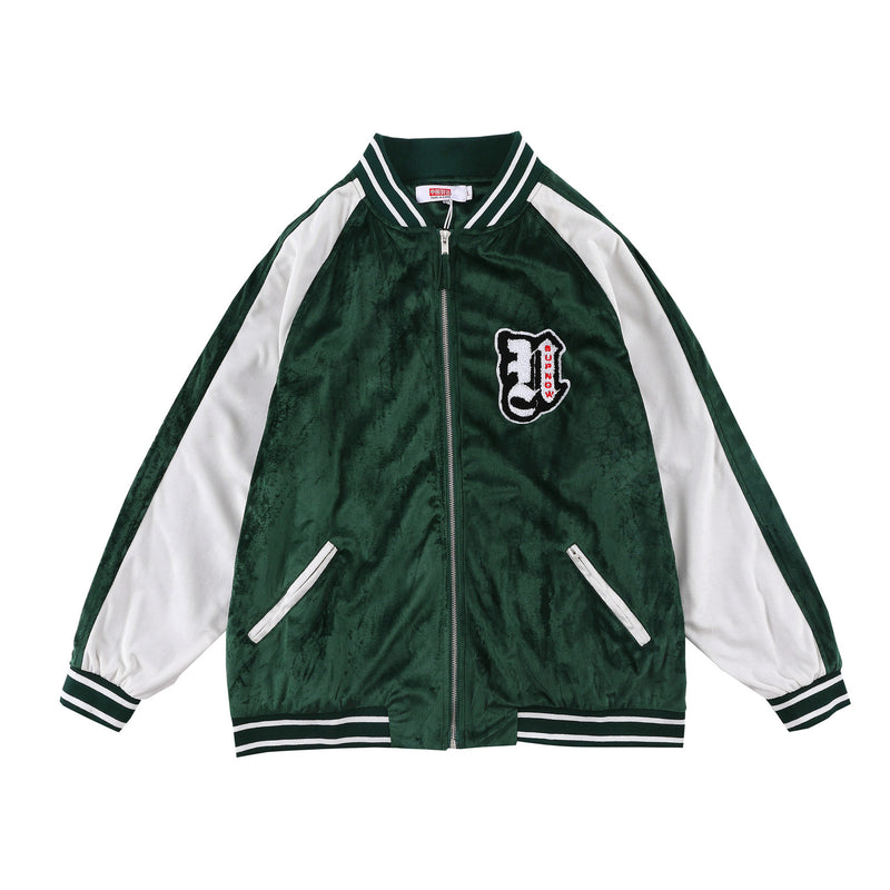 Vintage Letterman Jacket Vintage Baseball Uniform Vintage Angel Embroidered Pilot Jacket Men 'S Jacket