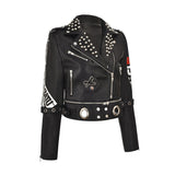 Punk Rock Jacket Rivet Fashion Punk Pu Jacket