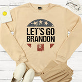 Let'S Go Brandon T Shirt Letter Sweater Round Neck Spring And Autumn Sweater Men And Women