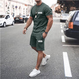 Fear of God Fog T Shirt Essentials Double Line Casual Sports Short Sleeve Shorts Suit