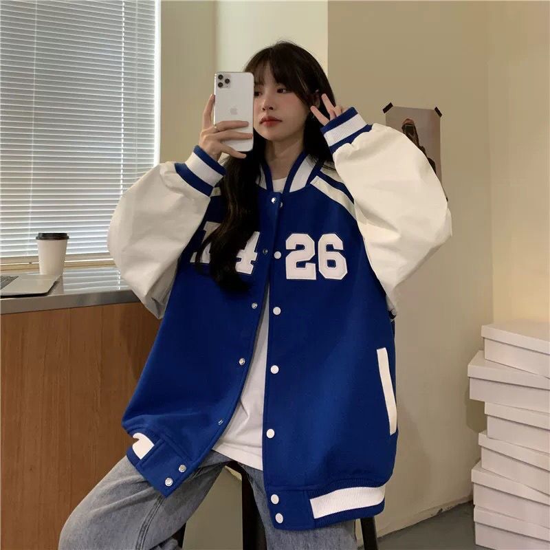 Baggy Jacket Autumn and Winter Embroidery Jacket Baseball Uniform Jacket