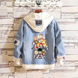 Comic Denim Jacket Anime Clothes Denim Jacket