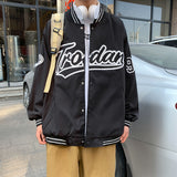 Red Varsity Jacket 1 Spring Vintage Baseball Jacket Men's Casual Loose All-Match Pilot Jacket