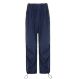 Julia Fox Low Rise Trousers Sexy Slim-Fitting Loose Wide Leg