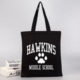 Stranger Things Hellfire Club Handbag Hawkins Middle School Printing Fashion Canvas Reticule