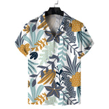 Men Beach T Shirts Men's Spring Leisure Short Sleeve Shirt