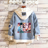 Comic Denim Jacket Anime Clothes Denim Jacket