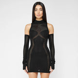 Olivia Wilde See through Dress Sweaters Dress Tight Waist Sexy Sheath