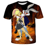 Bugs Bunny Shirt Spring and Summer Men's Short Sleeve Printing