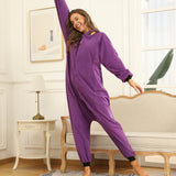 Hoodies Blankets Fleece Cartoon Jumpsuit Pajamas