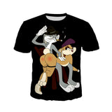 Bugs Bunny Shirt T-shirt round Neck T-shirt Men's Short Sleeve
