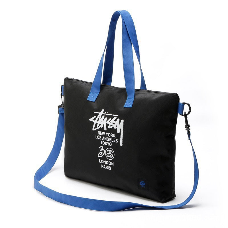 Stussy Handbag Waterproof Crossbody Bag Oxford Cloth Canvas Bag