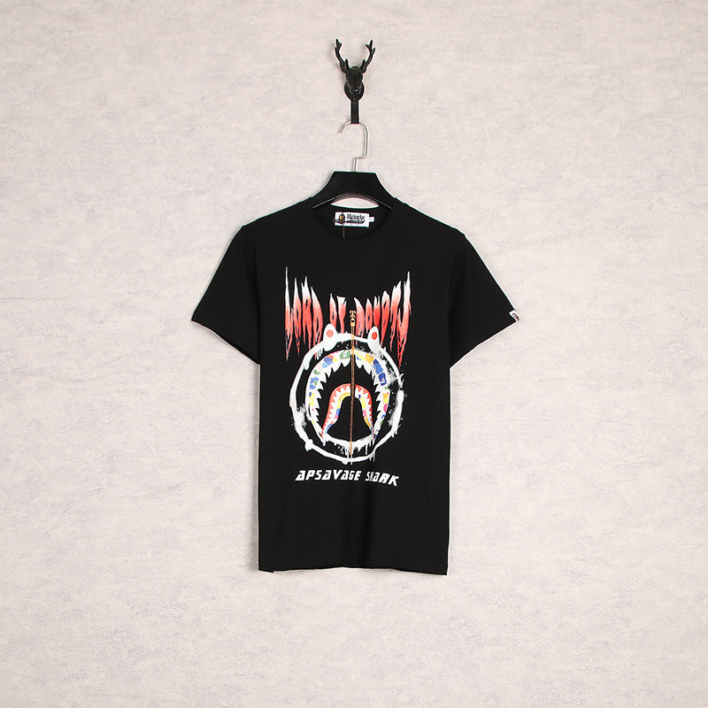 WGM Closing Graffiti Printing Youth Men's and Women's Short-Sleeved T-shirt