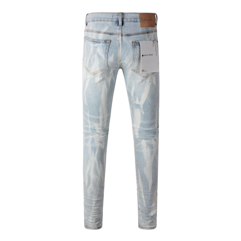 Purple Brand Jeans Slim Tie-Dye Washed Jeans
