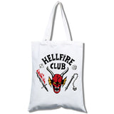 Stranger Things Hellfire Club Handbag Student Shopping Mobile Phone Canvas Portable Messenger Bag