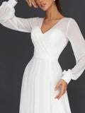 Bridesmaid Dress Spring/Summer Women's Long Dress Sexy Long Sleeve Dress Gown