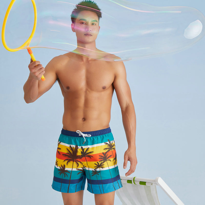 Men Swim Trunks Summer Beach Pants Male