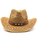 Cowboy Hats Spring and Summer Sun Protection Sun Hat Beach Hat Straw Cowboy Hat