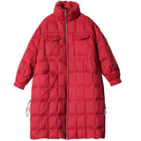 Women Winter Coats Puffer Jacket Down Coat Down Jacket Female Winter Loose Plaid White Duck Down Coat