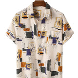 Men Hawaii Shirts Shirt Fashion Short Sleeve Men