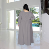 Nina Parker plus Size Dresses Slit Loose Casual Dress Set