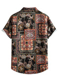Men Hawaii Shirts Short-Sleeved Men's Casual Shirt