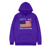 Let'S Go Brandon Hoodie Winter Letter Pattern Hooded Sweater