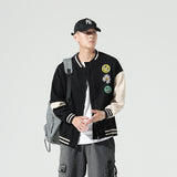 Blue Varsity Jacket Spring and Autumn Coat Youth Student Jacket Men's Autumn Wear Baseball Uniform