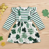 Children Saint Patrick's Day Baby Set Four-Leaf Clover Festival