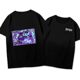 JoJo's Bizarre Adventure Dressing Short Sleeve round Neck Loose T-shirt