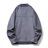 Beige Varsity Jacket Men's Autumn Workwear Baseball Uniform Loose Sports and Leisure Corduroy Jacket