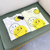 Smiley Face T Shirt Summer Loose Smiley Face Short Sleeve Casual Women's T-shirt