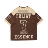 Baggy Baseball Jersey Retro Hip Hop Short Sleeve T-shirt Men Sports T-shirt