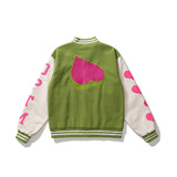 Mens Fall Outfits Printed Baseball Uniform High Street Couple's Vibe Style Jacket