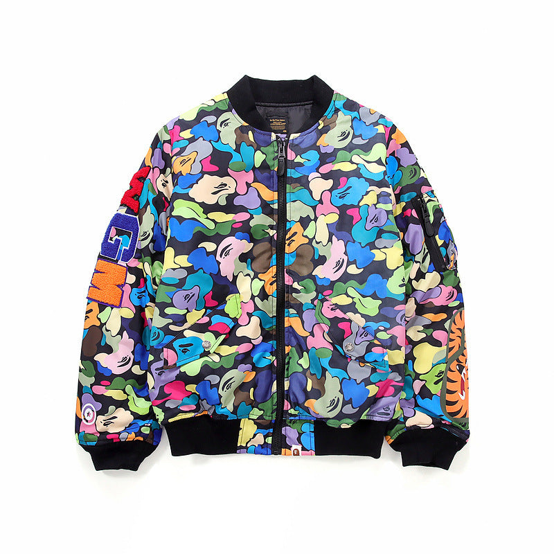 Bape Military Jacket Female Camouflage Ball Uniform Jacket