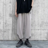 Men Pants Summer Ankle Banded Pants Men's Loose Casual Pants