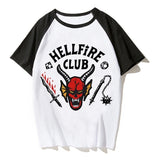 Stranger Things Hellfire Club T Shirt Printed T-Shirt Top Short Sleeve