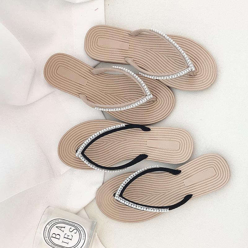 Women Open Toe Sandals Flats Plus Size Summer Leisure Sandals Beach Fashion Outerwear