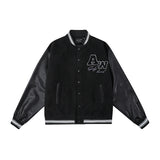 Mens Fall Outfits Vintage Baseball Uniform Men's and Women's Vintage Pilot Jacket