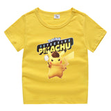 Children Pokemon Pikachu T Shirt Cotton T-shirt Casual Sports