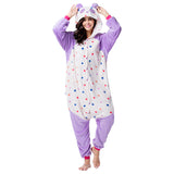 Hoodies Blankets One-Piece Pajamas Adult Panda Series Cartoon Men and Women Winter Flannel