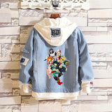 Comic Denim Jacket Anime Clothes Denim Jacket